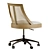 Stylish Bennett Swivel Desk Chair 3D model small image 3