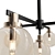 Elegant Cameo 5 Pendant Light 3D model small image 2