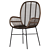 Elegant Rattan Armchair Design 3D model small image 3