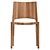 Natural Wood Voltri Chair 3D model small image 2