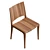 Natural Wood Voltri Chair 3D model small image 5