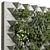 Concrete Green Wall Garden Set 3D model small image 2