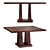 Luxury Dining Table, Beacon Collection 3D model small image 3