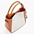 Elegant Trio of Women's Bags 3D model small image 2