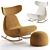 Modern Rivek Armchair Artipieces Design 3D model small image 3