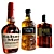 Luxury Whiskey & Cognac Bottles 3D model small image 3