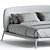 Sure! Here is the translated description in English:
Curve bed designed by Emmanuel Gallina for Poliform.

Title: 
Elegant Curve Bed Design 3D model small image 3