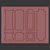 Decorative Stucco with Molding #024 3D model small image 3