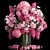 Spring Blooms Bouquet Set 337 3D model small image 1