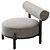 Minimalist Slipper Chair Design 3D model small image 4