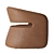 GIA Open-Back Leather Chair, Restoration Hardware 3D model small image 3