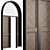 Elegant Arched Entry Door 3D model small image 2