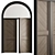 Elegant Arched Entry Door 3D model small image 3