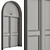 Elegant Arched Entry Door 3D model small image 4