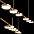 Modern Italian Brass Pendant Lamp 3D model small image 2