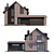 Two-Story Cottage with Garage 3D model small image 2