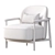 Sleek Casper Lounge Chair 3D model small image 2