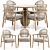 Modern Dining Set Collection by Sebastian Herkner 3D model small image 8