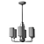 Kichler QN-KIMROSE6-BNB Chandelier Fixture 3D model small image 2