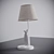 Arte Lamp Gustavo White Table Lamp 3D model small image 2