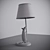 Arte Lamp Gustavo White Table Lamp 3D model small image 3