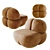  Luxe Barrel Lounge Chair Set 3D model small image 11