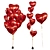 Heart-Shaped Foil Balloons, 3D Model 3D model small image 4