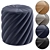 Contemporary Two-Tone Fabric Pouf 3D model small image 3