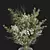 Winter Eucalyptus Rose Bouquet 3D model small image 5