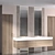 Modern Bathroom Furniture Set 3D model small image 2