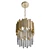 Crystal Tiered Pendant Light: 89cm 3D model small image 4