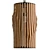 Modern Wood Cylinder Pendant Light 3D model small image 2