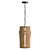 Modern Wood Cylinder Pendant Light 3D model small image 3