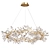 Modern Brass Crystal Chandelier 3D model small image 1