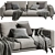 Luxury Marac Lione Sofa Set 3D model small image 2