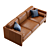 Aviator Leather Sofa 3D Model 3D model small image 3