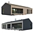 Modular Frame House with Terrace 3D model small image 1