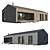 Modular Frame House with Terrace 3D model small image 4