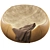 Luxurious Panis Large Pouf 3D model small image 2