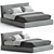 Modern Storage Bed: SOHO Berto 3D model small image 1