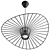 Modern HAT WEB Pendant Lamp 3D model small image 2