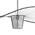 Modern HAT WEB Pendant Lamp 3D model small image 4