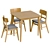 Honey Oak Dining Set, CoronaRender 3D model small image 5