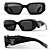 Designer Glasses Collection: High-quality Models 3D model small image 3