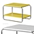 Baggboda Side Table Modern Yellow White 3D model small image 2