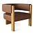 Elegant RH Lido Leather Chair 3D model small image 8