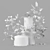 Lush Bouquet Indoor Plants Model 3D model small image 5