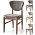 Biarritz Chair: Customizable Color Options 3D model small image 3