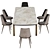 Sleek Mirage Dining Set, Cantori 3D model small image 3