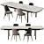 Sleek Mirage Dining Set, Cantori 3D model small image 8